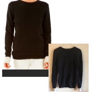 Merritt Charles Butters Black Crew Neck Sweater
